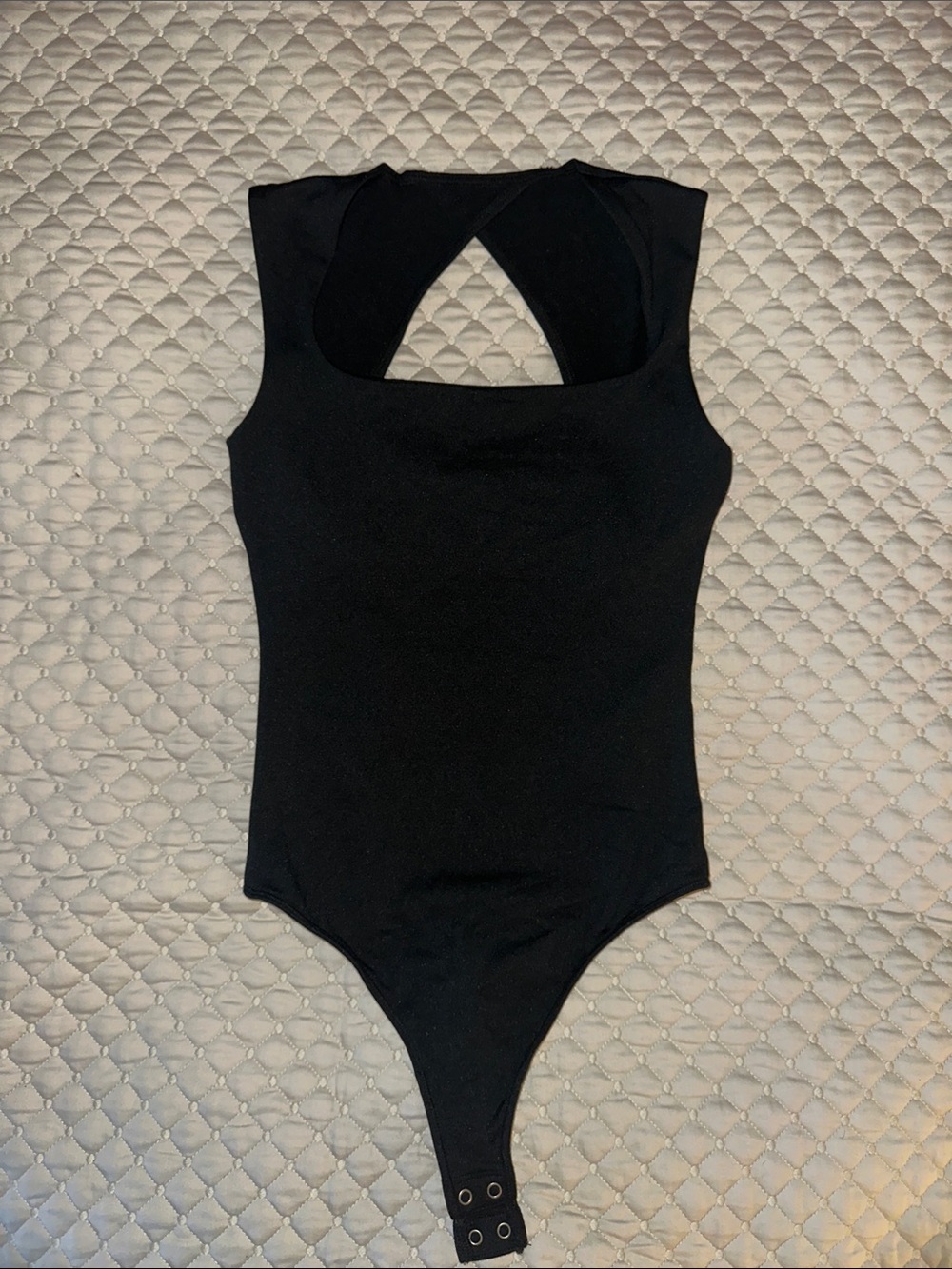 Hollister Black Sleeveless Bodysuit with Back Cutout